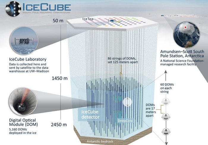 icecube detector schematic